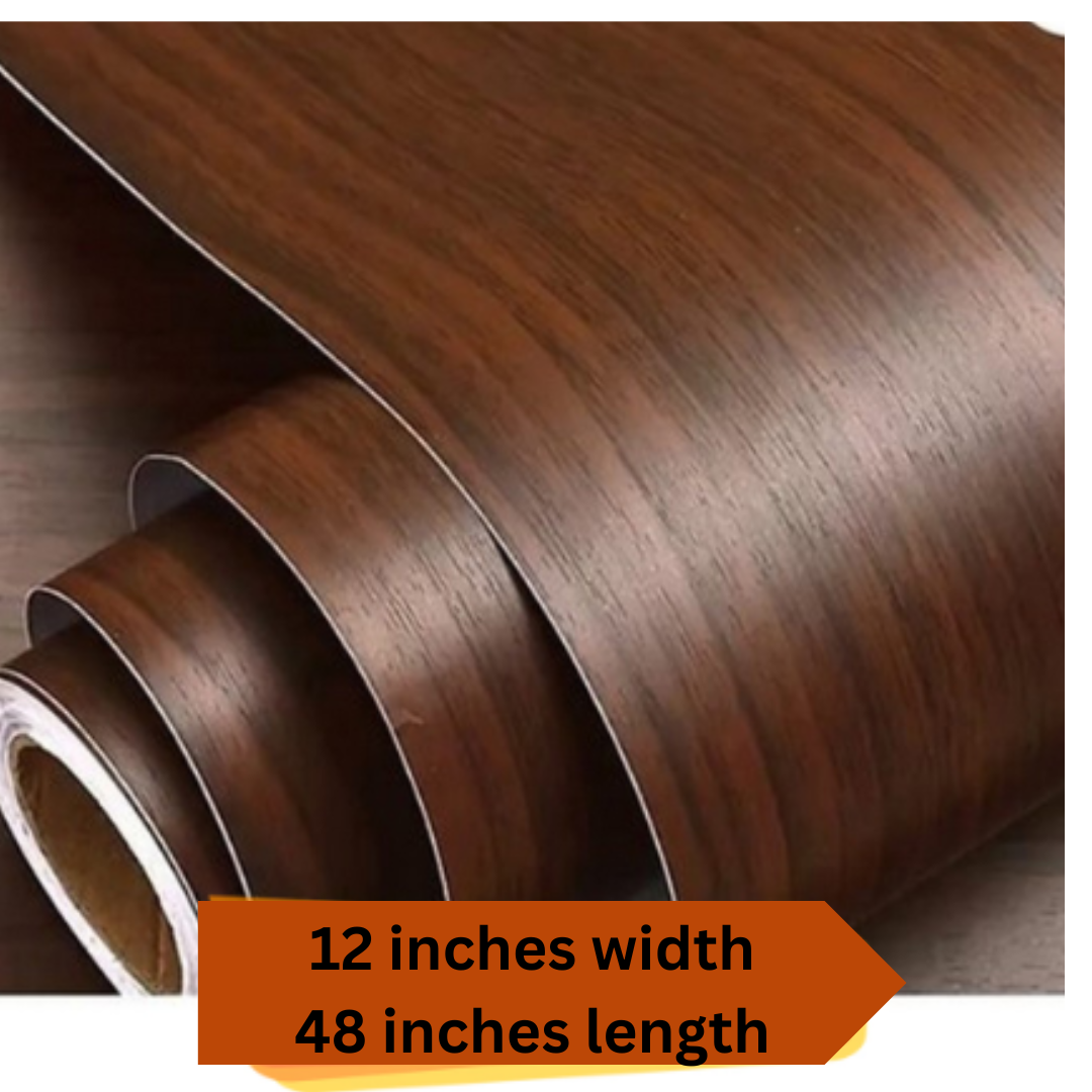 Wooden Wallpaper Sheet Sticker Self Adhesive WaterProof PVC Wallpaper For Kitchen, Cabinets, room, Walls and Furniture (1FT by 4FT)