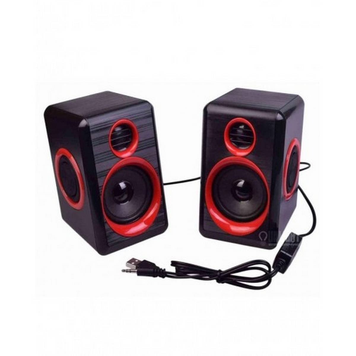 FT-165/2031 New Prime USB Multimedia Speaker for Laptop, Compact Home Theater System, 2.0 Channel Sound with Volume Control, Plug and Play, EU Plug