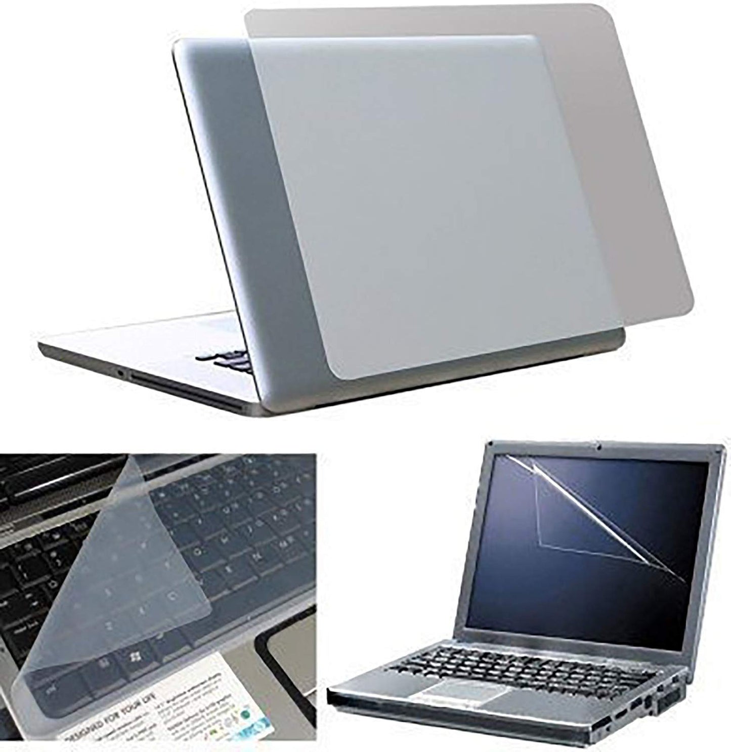 Combo 3 in 1 - Laptop Protector - Keyboard Cover + Front & Back Screen Protector