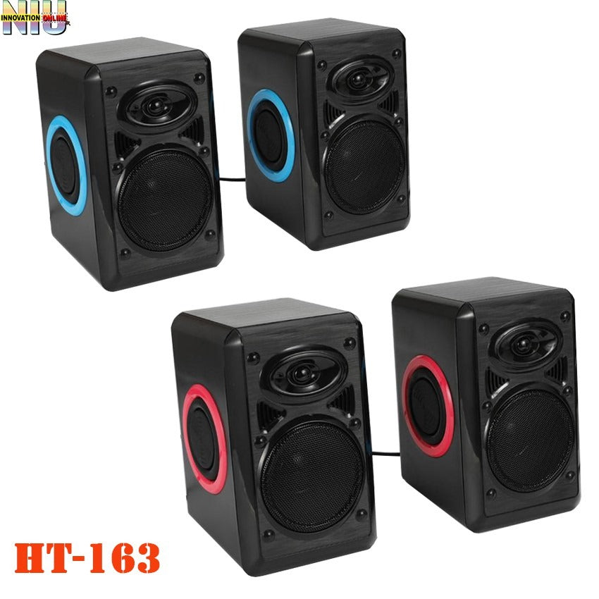 FT-165/2031 New Prime USB Multimedia Speaker for Laptop, Compact Home Theater System, 2.0 Channel Sound with Volume Control, Plug and Play, EU Plug