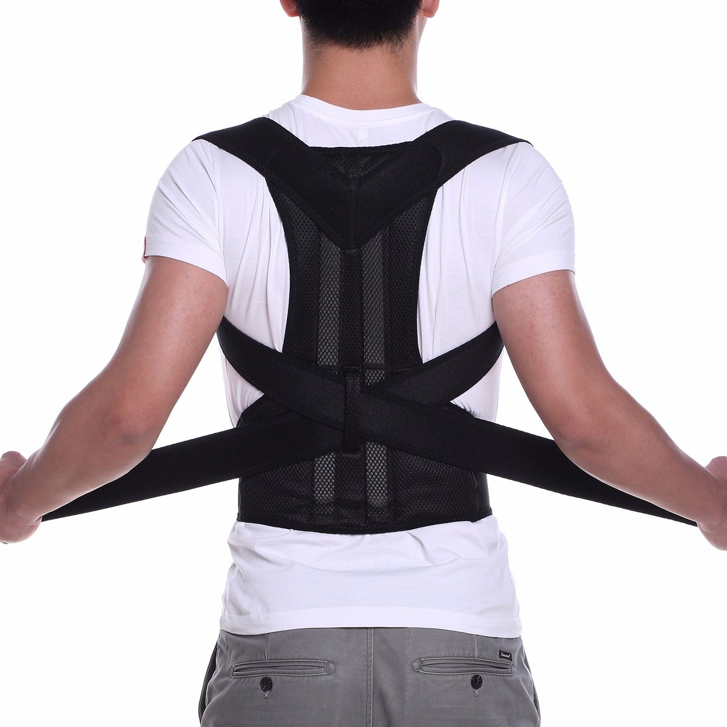 Adjustable Magnetic Posture Corrector Back Brace Support Belts for Upper Back Pain Relief