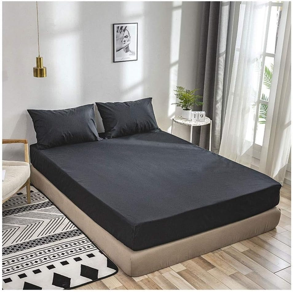 Waterproof/Oilproof Mattress Cover Single, Queen, double bed-King Size, Bed Cover - Fitted Cover - Anti Dust-Mite Hypoallergenic - Can Cover Spring Mattress