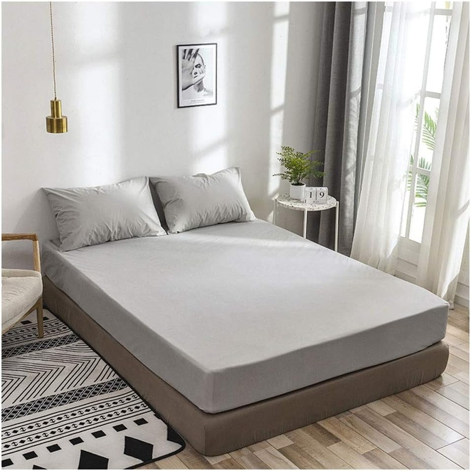 Waterproof/Oilproof Mattress Cover Single, Queen, double bed-King Size, Bed Cover - Fitted Cover - Anti Dust-Mite Hypoallergenic - Can Cover Spring Mattress